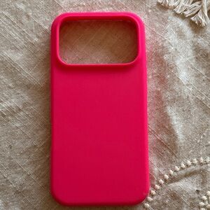 iPhone 17 pro Pink Silicone Phone Case